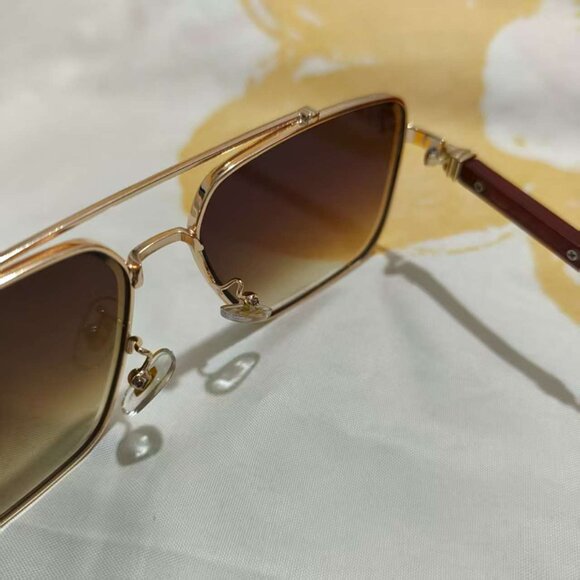 Cartier Square Gradient Brown Sunglasses - Picture 5 of 7